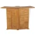 Sklopivi barski stol od masivne tikovine 155 x 53 x 105 cm