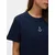 VERO MODA Majica VMSARA METTE mornarska/bela