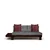 ATELIER DEL SOFA Ležaljka - sofa orah - siva CPT8322 200