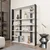 Hanah Home Polica 120x160x29,6cm Belo-Crna