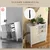 Homestar Predalnik 2 predala 3 predelki 68x34x80 cm bela