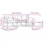 Set vanjskih sofa s jastukom 4 pcs Bijela i crna