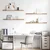Polica na zidu 4 pcs Smeđa 115 x 9 x 3 cm Konstruirano drvo