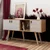 Hanah home Polica 140x80x40cm Hrast-Bela