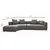 Atelier del Sofa Ugaona garnitura Gondol 105x70x105cm Siva
