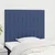 Vidaxl Vzglavje postelje modro 80x5x118/128 cm blago