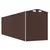 Den Vrtna lopa temno rjava 192x689x223 cm pocinkano jeklo