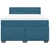 Vidaxl Box spring postelja z vzmetnico temno modra 140x190cm žamet