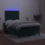 Krevet s oprugama i madracem LED tamnozelenim 120x190 cm baršun