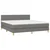 Vidaxl Box spring postelja z vzmetnico temno siva 180x200 cm blago