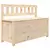 Klupa 110 x 41 x 76,5 cm od masivne borovine