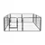 Rebel Modularni kavez ogradica za pse Animals RA-1206, 80x60 cm, Crni