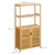 Homestar Kopalniška omarica 60x30x120 cm rjava