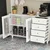 Hanah Home Višenamenska komoda Grano 140, 140 x187 x40 cm, Bela