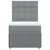 Vidaxl Box spring postelja z vzmetnico svetlo siv 100x200 cm blago