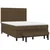 Vidaxl Box spring postelja z vzmetnico temno rjav 140x190 cm blago