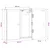 Kabinet za mete BREDA Crna 52,5 x 10,5 x 53,5 cm