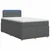 vidaXL Postelja boxspring z vzmetnico Temno siva 120 x 200 cm Blago