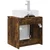 Umivaonik s policom Dimljeni hrast 49,5 x 41 x 62,5 cm