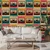Samolepilna tapeta retro kasete v vintage slogu - 245x165