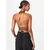 Womens trapezoidal cropped top black