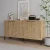Hanah Home Konzolni sto Lurea, 150x75x36 cm, Hrast-beli