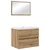 Set namještaja za kupaonicu 3 kom. Crni hrast 61 x 39 x 45 cm