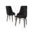 Hanah Home Set stolica Neta, 46x95x42 cm, 4 komada, Braon-crne
