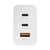 Punjač Fast Charging Adapter Trio (USB-Cx2,USB-A) za Samsung PD 65W sa Type-c kablom, Beli