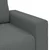 Dvodijelni set sofa s jastucima, tamno siva tkanina