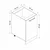 Hanah Home kuhinjski element Minar 7960, 45 cm, beli / antracit