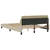 Okvir za krevet Dover krem 120 x 200 cm od tkanine