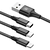 BASEUS KABEL BASEUS 3 in 1 Micro USB + Lightning + Type C 1,2m CAMLT-SU01