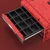 Predalni modul QBRICK SYSTEM ONE Drawer 3 Toolbox 2.0 Red Ultra HD 65569