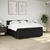 Vidaxl Box spring postelja z vzmetnico črn 200x200 cm blago