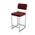 Hanah Home barska stolica Retro 66, bordo tkanina od poliestera i lana