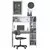 Hanah Home HA104 2063 Radni sto 113.2x141.8x40cm, Beli
