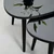 Hanah Home Set klub stolova, 2 komada Gusto Crno-Sivi