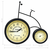 vidaXL Vrtna stenska ura s termometrom videz starinskega kolesa