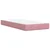 Vidaxl Box spring postelja z vzmetnico roza 100x200 cm žamet