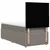 vidaXL Box spring postelja z vzmetnico taupe 90x200 cm blago