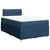 Vidaxl Box spring postelja z vzmetnico modra 120x190 cm blago