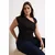 Trendyol Curve Ženska bluza Tbbss25Af00002, Crna