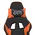 Masažna igraća stolica crno-narančasta od umjetne kože