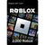 Roblox Gift Card 2000 Robux - Digital Code