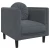 3-dijelni set sofa s jastucima tamnosivi baršunasti