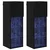Zidni TV ormari Zidne 2 pcs Crni hrast 30,5 x 30 x 90 cm