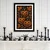 WallXpert uramljena MDF slika 3752HALCT-011, Noć veštica, tri bundeve sa licem među jesenjim lišćem, 37 x 52 cm