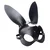 Tailz Bunny Tail Anal Plug and Mask Set Black