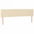 Vidaxl Box spring postelja z vzmetnico krem 160x200 cm blago
